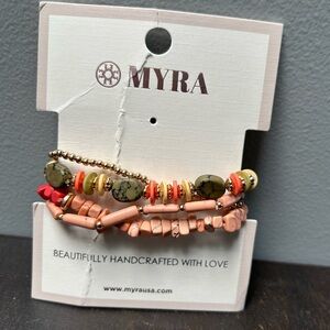 NWT Myra Bag Multicolor Beaded Bracelet Set